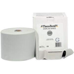 Thera Band 45.7 metros: Cintas de Látex de Resistencia Atlética - Color Plata