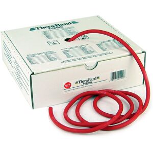 Thera Band Tubing 30.5m: tubos de látex de resistencia media - Color rojo