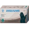 Guantes de Nitrilo Negro Kinefis Sin Polvo (Caja 100 Unidades) (Tallas: M - L - XL)