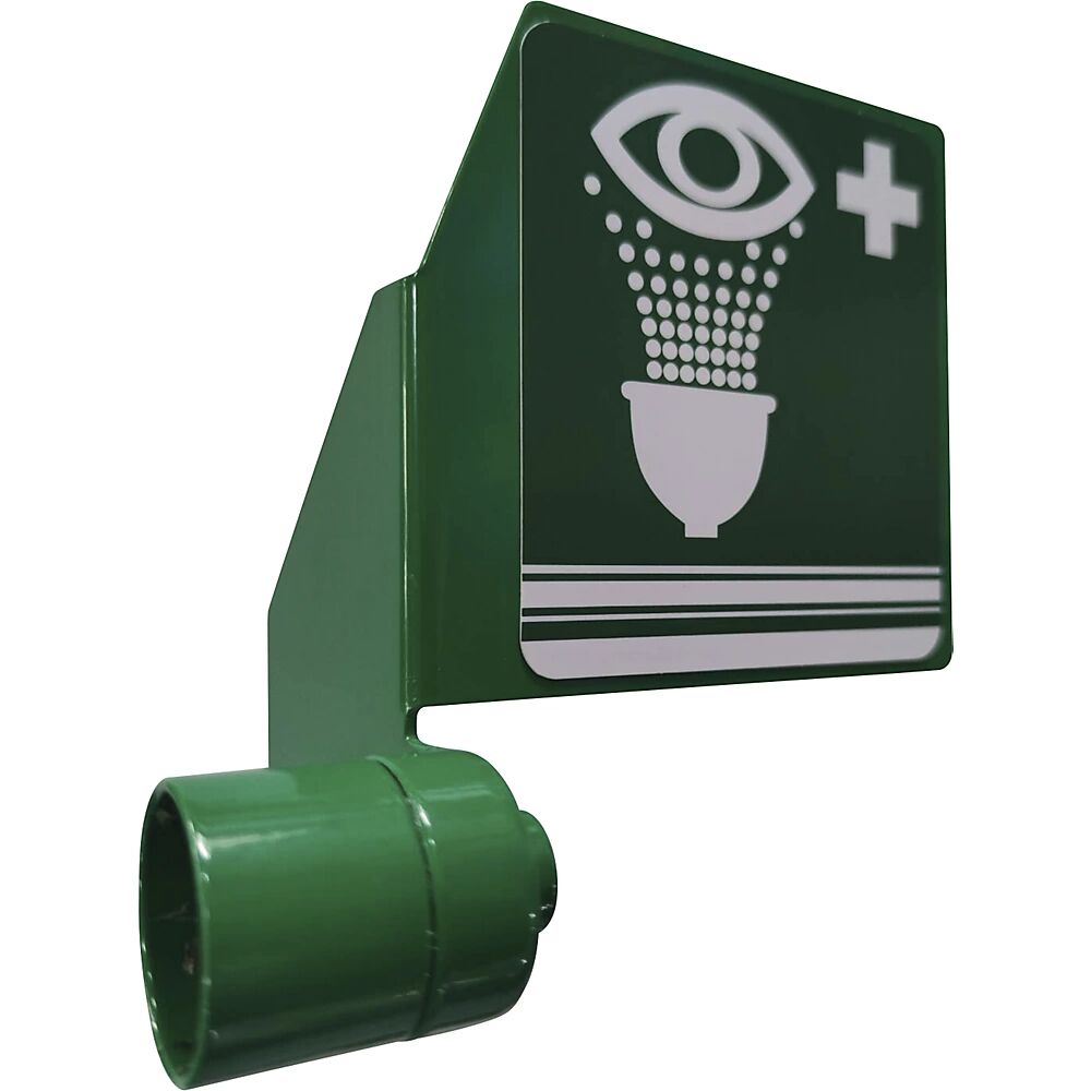 kaiserkraft Pulsador, para duchas de emergencia para ojos y cuerpo, verde