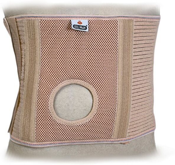 Orliman Soporte Abdominal para Pacientes Ostomizados Con Orificio de 24 cm de Altura 1&nbsp;un. 1 Col-247 Ø 75 mm