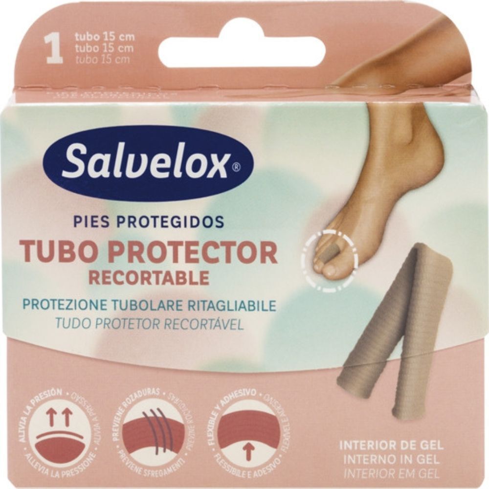 Salvelox Protected Feet Tubo protector recortable Alivio de presión 1&nbsp;un.