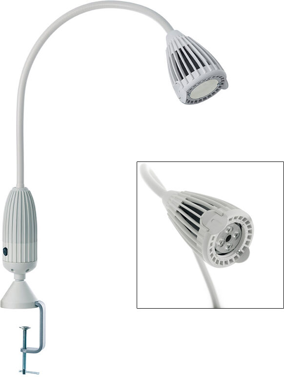 Lámpara de reconocimiento Luxiflex Led 6W: 15.000 lux a 50 centímetros (diferentes anclajes disponibles)