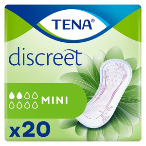 TENA Discreet Serviette Hygiénique Mini 20 unités - Publicité