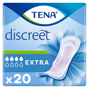 TENA Discreet Serviette Hygiénique Extra 20 unités - Publicité