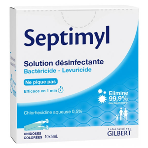 Laboratoires Gilbert Septimyl Solution Désinfectante 10 unidoses - Publicité