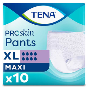 TENA Proskin Pants Sous-Vêtement Absorbant Maxi Taille XL 10 unités - Publicité