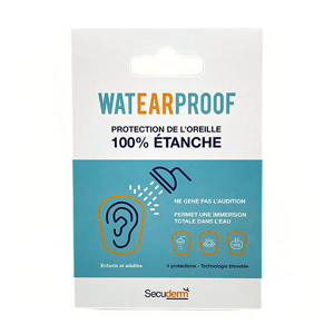 Secuderm WatEARproof protection oreille 100% étanche même en immersion - Publicité