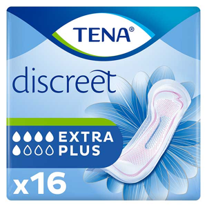 TENA Discreet Serviette Hygiénique Extra Plus 16 unités - Publicité