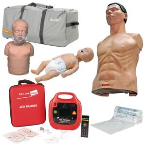 Pack mannequins Ambu avec défibrillateur de formation AED Securimed - Publicité