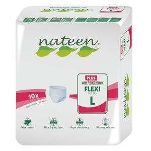 Nateen Culotte incontinence adulte Nateen Flexi Plus Large - 16 paquets de 10 protections