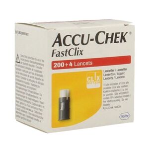 Accu Check Fastclix Lancettes Boite de 200+4 - Publicité