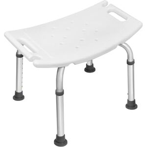 XMTECH Tabouret de douche Hauteur réglable de 36 à 52 cm 136 kg Siège de salle de bain antidérapant Siège de douche en aluminium et plastique Pour les personnes âgées et les femmes enceintes - Publicité