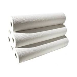 DELAISY – KARGO Drap d'examen blanc Pure Ouate 2 plis gaufrés 135 fts 50x35cm x 6 rouleaux - Delaisy Kargo