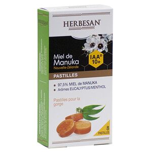 Miel de Manuka IAA10+ Pastilles Gout Eucalyptus 20g