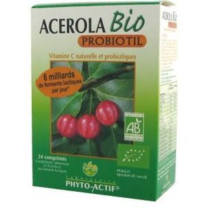 Phytoactif Acérola bio probiotil 24 comprimés