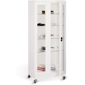 Axess Industries armoire médicale avec roulettes   nbre de portes 1   dim. ext. lxpxh 600 x...