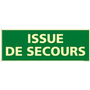 Axess Industries signalétique de secours et consignes d'urgence   type issue de secours  ...