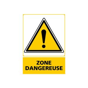 Axess Industries signaletique de secours et consignes d'urgence   type zone dangereuse   modele -