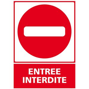 Axess Industries signaletique de secours et consignes d'urgence   type entree interdite  ...