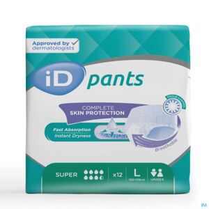 Ontex ID ID Pants Super Large - 12 paquets de 12 protections