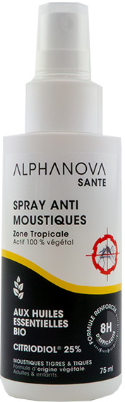 Alphanova Anti Moustique Zone Tropicale Spray 75ml