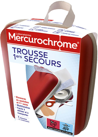 Mercurochrome Hygiène et Soins Trousse Premiers Secours