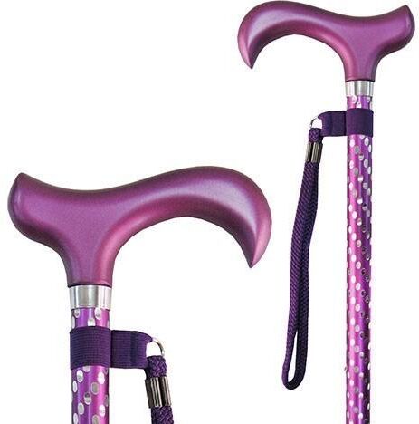 Careserve Canne ajustable – Spotty - Violet