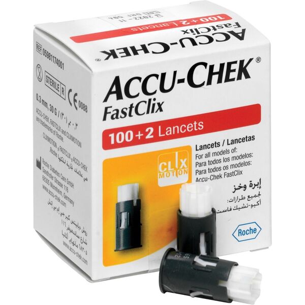 accu-chek fastclix 100+2 lancette