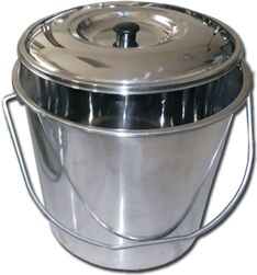 Gima Cestino Acciaio Inox - con Coperchio