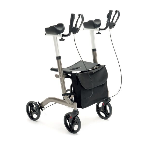 KSP Rollator pieghevole con supporti brachiali regolabili