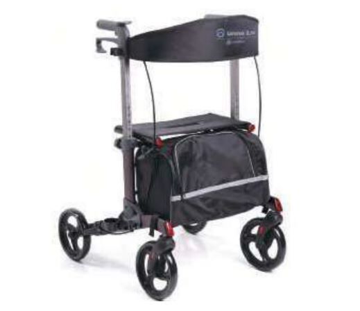 Mopedia Rollator Pieghevole in Alluminio Verniciato su 4 Ruote - Urano