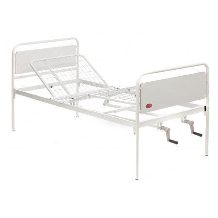 MORETTI MI110 - Letto degenza 3 snodi manuale, 2 manovelle, larghezza 90 cm – Serie TULIPANO