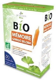 3 Chênes Mémoire Ginkgo Biloba 30 ampolas