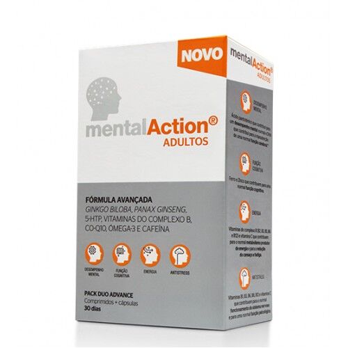 Perrigo MentalAction Adultos 30 Comprimidos + 30 Cápsulas