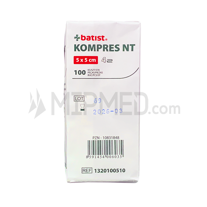 Batist Medical Compressas TNT - 5x5cm - 100 unidades