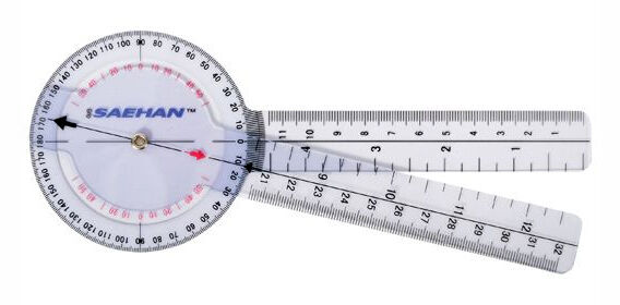 MSD Band Goniómetro de Plástico - 20 cm - 0° a 360° por 1°