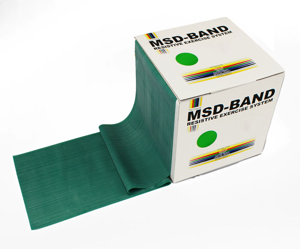 MSD Band MSD-Band Verde - Resistência Forte - 14cm x 5,5m (tipo Theraband)