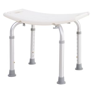 HOMCOM Mobility Shower and Bath Stool Bench with Non-Slip Aluminum