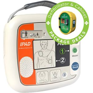 CU Medical Systems iPAD SP1 Fully Automatic Defibrillator & Defibsafe2 Cabinet