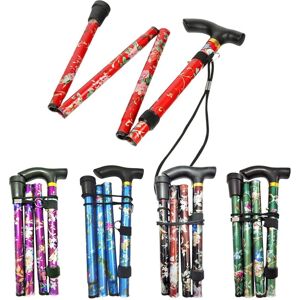 yuyongzhi Folding Walking Canes for Elderly Men and Women Aluminum Collapsible Adjustable Walking Stick Non-slip Crutches