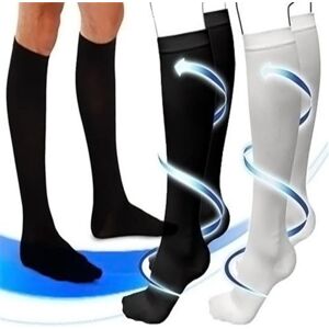 Tooth Care Unisex Stocking Solid Color Running Sports Knee High Relief Compression Socks