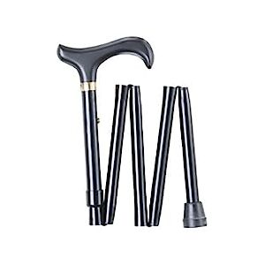 Charles Buyers Black Handbag Folding Walking Stick