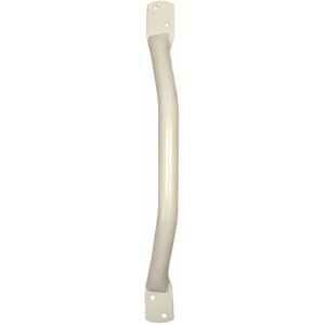 Aidapt White Safety Outdoor Indoor Offset 18" (459mm) Easy Grip Coated Steel Grab Bar Rail Support Aid