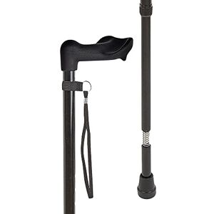 Charles Buyers Adjustable Anatomical Walking Stick with Shock Absorber (Left Handed)