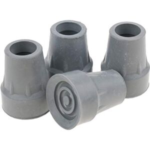 non-brand 4 Pieces Cane Tips End, Rubber Crutch & Tips & Leg Tips Caps Cover - Inner Diameter: 2.2 cm (0.86 inch) - Gray