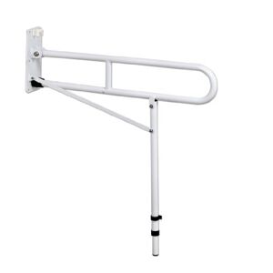 NRS Healthcare M48465 Drop Down Support Rail with Leg, Height Adjustable