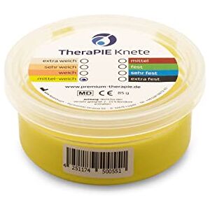 0afh5|#afh-Webshop AFH Therapie Knete&#174; 85 g Therapy Modelling Clay 8 Different Strengths (Yellow: Medium Soft) Therapy Clay