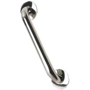 NRS Healthcare Polished Stainless Steel Grab Rail - 30 cm (12 inch) Length