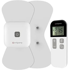 Comfytemp Wirelss TENS Machine for Pain Relief, Nerve Muscle Stimulator for Pain Management with 15 Modes, 2 Pads, Rechargeable TENS Unit for Back, Neck, Shoulder, Knee, Arthritis Sciatica Cramps Pain